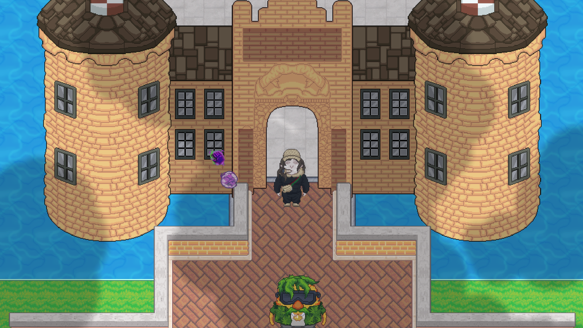 Hell's Mouth Castle Garden Helmond pixel art video game screenshot